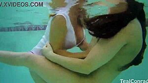 Vicky Vette Shows Huge Tits And Pussy Lips In Pool Lesbian Fun!