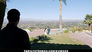 Big Tit Teen Stepdaughter Orgasms on Stepdaddy's Huge Cock