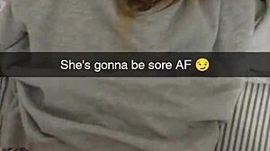 Cheating College Girlfriend Fucked on Snapchat to Pay Debt - Cucked and Cummed On