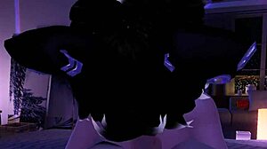 Femboy gives handjob and sucks cock