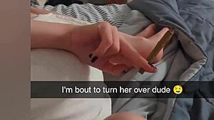 Cheating College Girlfriend Fucked on Snapchat to Pay Debt - Cucked and Cummed On