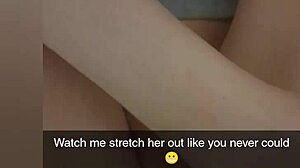 Cheating College Girlfriend Fucked on Snapchat to Pay Debt - Cucked and Cummed On