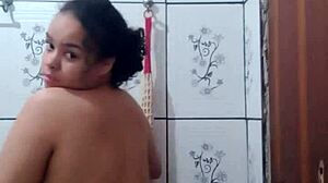 Latina BBW Shows Wet Pussy for Camera Orgasm