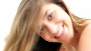 Nice Legal Age Teenager Angel Fucks on Camera with Shaved Pussy and Blowjob Skills