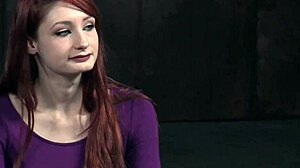 Redhead BDSM Sub Whipped, Bound, And Vibrated