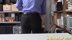 A sexy Latina teen gets hard sex in this office scene