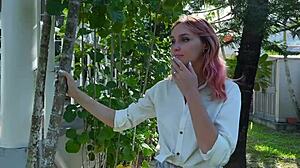 Neighbors caught in a wild tickle bondage surprise.