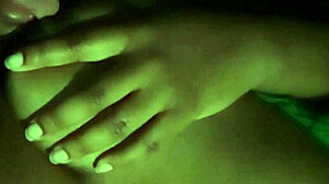 licking my nipples feels amazing at night in softcore solo