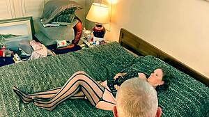 hey granny leia, keep sucking han solo while stroking yourself!