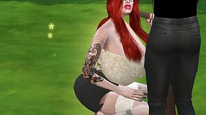 Sims 4 chaos, Mortimer and Duncan bang whore Sabri with Mercedes joining