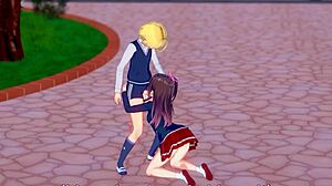 Hentai Studentessa Scopa Compagno di Classe Durante Ricreazione, Incredibile!