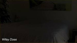 Wifey teases with various panties in homemade voyeur session