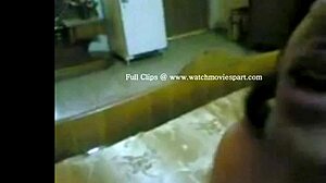 Watch this Indian couple's round ass get a facial after blowjob!