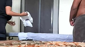 Secretly caught happy ending massage