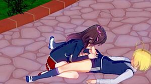 Hentai Studentessa Scopa Compagno di Classe Durante Ricreazione, Incredibile!