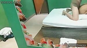 Neighbor's juicy pussy lubricates my big cock.