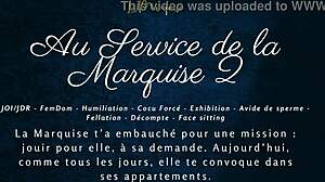 Listen to the marquise's femdom jerk off instructions in french audio