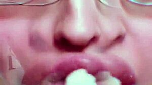 Nude chick with lips makes you hot