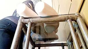 Italian MILF's big orgasm with Bestrealdoll female torso sex