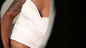 serenity the slutty cum whore sucking cock through gloryhole 😈