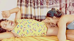 Sistya rides real cock expertly in cowgirl style