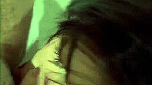 Young Latina model engages in rough deepthroat and rimming