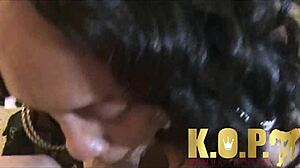 Passion Redd's Big Tits Cumshot Blowjob Scene