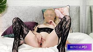 Kinky Italian Milf Goes Wild with Dildo in Stockings Fetish Play