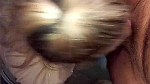 Blonde Friend Swallows Deep and Sloppy