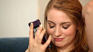 Ela and Missy relax in hotel bed