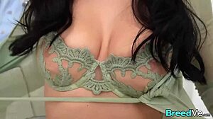 A hot Latina gets some action at work