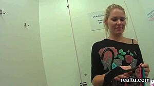 adorable czech chick seduced in shopping centre for pov banging