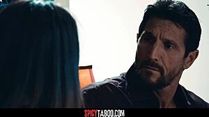 Perv Stepuncle Bangs Stepmom and Stepdaughter in Wild Threesome