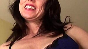 Can This Mature Brunette With Natural Tits Handle Young Hard Cocks In Oral Action?