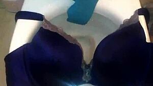 Step Sister in 40DD Bra Gets Cumshot