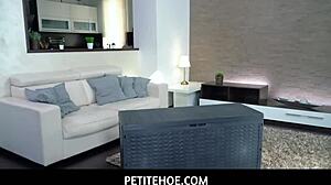 Petite teen 18+ gets anal from stepdad's hard rod.