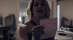 kit mercer offers a sneaky handjob to her stepson