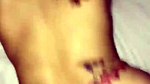 skinny latina checks into a hotel room.