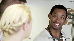 Bambi Bella In Intense Doggystyle 3some Outdoor With Cum On Tits