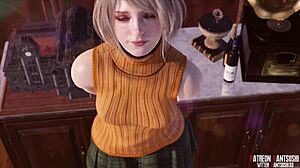Resident Evil Ashley stripper i vill solo-dans