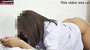 Asian Student Gets Creampie from Big Cock!