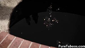 i'm watching these horny teens share my cock in a taboo threeway, riding and getting facial