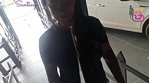 eu vi minha esposa de coleira com o negao dotado e cheguei na balada ela deu pra todo mundo