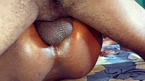 Tiny Black Teen Fucked Hard in Desi Bengali 3some Action