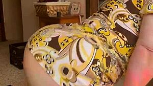 Joan day wears see through tights and flaunts curvy body