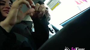 Nelia Estrada's Huge Tits Flashing and Deepthroating Big Cock in Madrid Tour