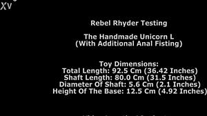 Rebel Rhyder, can you handle unicorn toy and anal fisting?