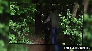 Slutty latina cutie fingered and rammed outdoors