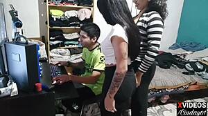 Argentinian Latinas Subtly Suck All Milk From Him