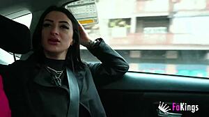 Nelia Estrada's Huge Tits Flashing and Deepthroating Big Cock in Madrid Tour